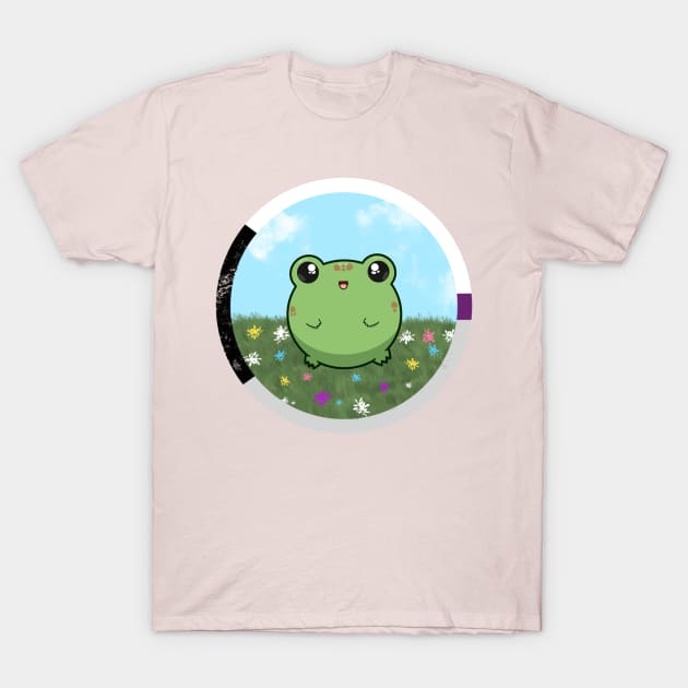 Pride Froggo (Demisexual) T-Shirt by GummiFrogArt